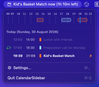 Menu Bar Access