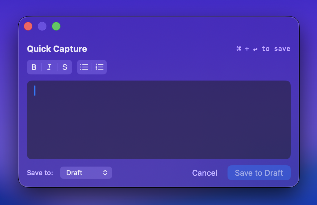 In-Meeting Shortcut
